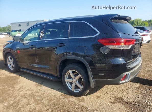 5TDJGRFH0JS040062 2018 TOYOTA HIGHLANDER Black Rear left