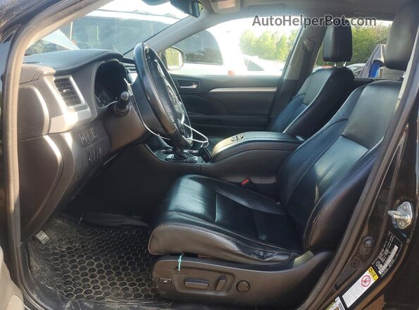 5TDJGRFH0JS040062 2018 TOYOTA HIGHLANDER Black Front interior view