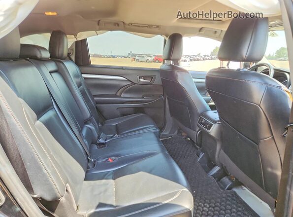 5TDJGRFH0KS052570 2019 TOYOTA HIGHLANDER Black Вид задньої частини салону