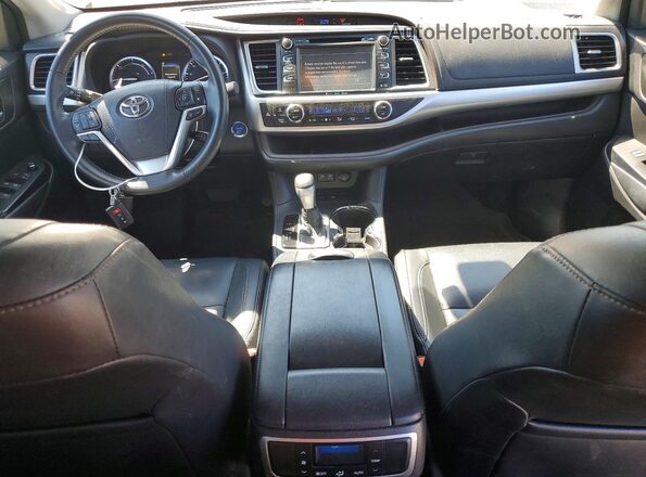 5TDJGRFH3JS040976 2018 TOYOTA HIGHLANDER Brown Առջևի վահանակի տեսք