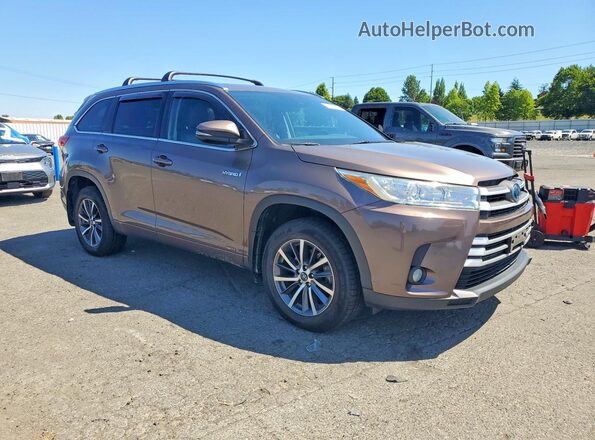 5TDJGRFH3JS040976 2018 TOYOTA HIGHLANDER Brown Առջևի աջ