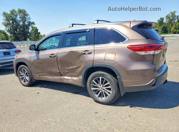 5TDJGRFH3JS040976 2018 TOYOTA HIGHLANDER Brown Հետևի ձախ