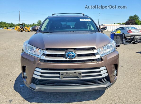 5TDJGRFH3JS040976 2018 TOYOTA HIGHLANDER Brown Դիմացի տեսք