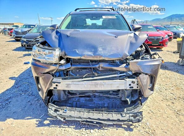 5TDJGRFH3JS047247 2018 TOYOTA HIGHLANDER Gray Front view