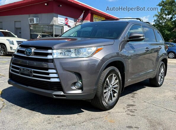 5TDJGRFH7JS045355 2018 TOYOTA HIGHLANDER Gray Задня ліва чверть