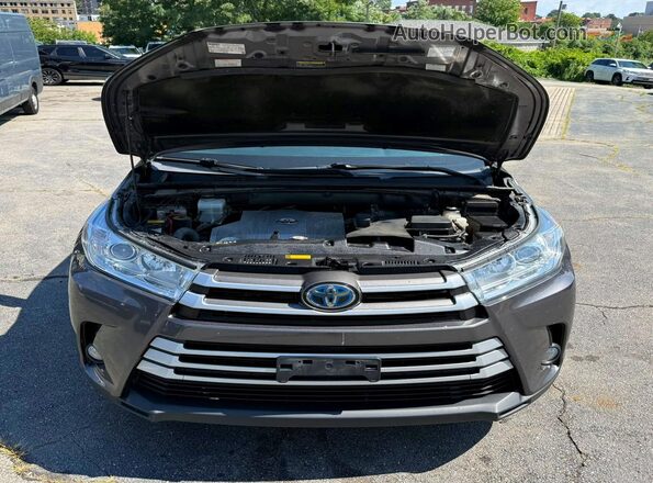 5TDJGRFH7JS045355 2018 TOYOTA HIGHLANDER Gray Вид ззаду