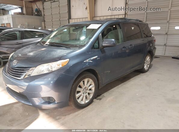 5TDJK3DC1GS142305 2016 TOYOTA SIENNA Blue Առջևի ձախ երեք քառորդ տեսարան