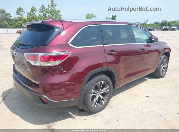 5TDJKRFH1GS335209 2016 TOYOTA HIGHLANDER Beige Tył prawy