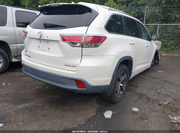 5TDJKRFH2GS247298 2016 TOYOTA HIGHLANDER White Trasero derecho
