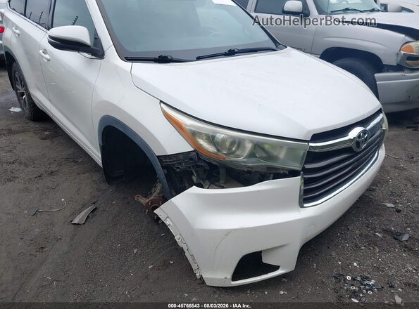 5TDJKRFH2GS247298 2016 TOYOTA HIGHLANDER White Vista frontal