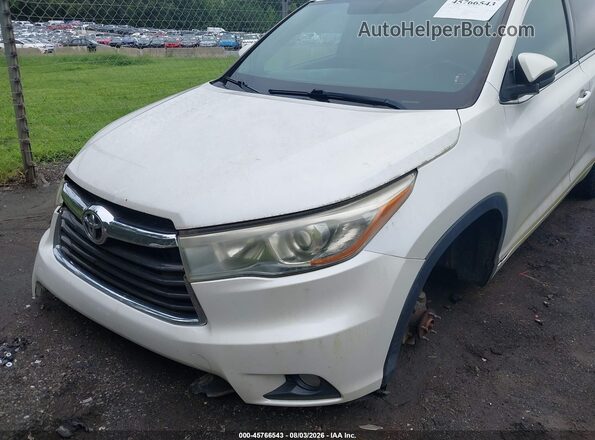 5TDJKRFH2GS247298 2016 TOYOTA HIGHLANDER White Vista del cuadro de instrumentos