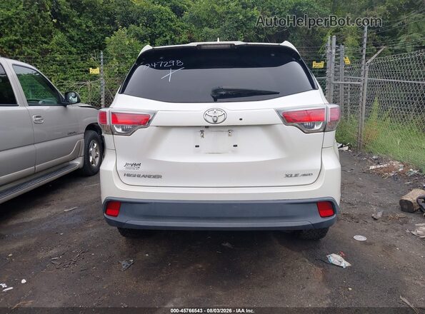 5TDJKRFH2GS247298 2016 TOYOTA HIGHLANDER White 