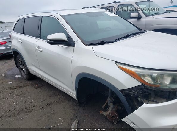 5TDJKRFH2GS247298 2016 TOYOTA HIGHLANDER White Vista interior de 360 grados