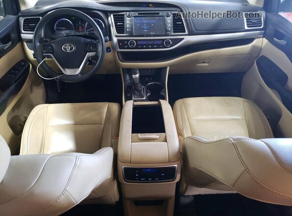 5TDJKRFH2GS279152 2016 TOYOTA HIGHLANDER White წინა პანელის ხედი