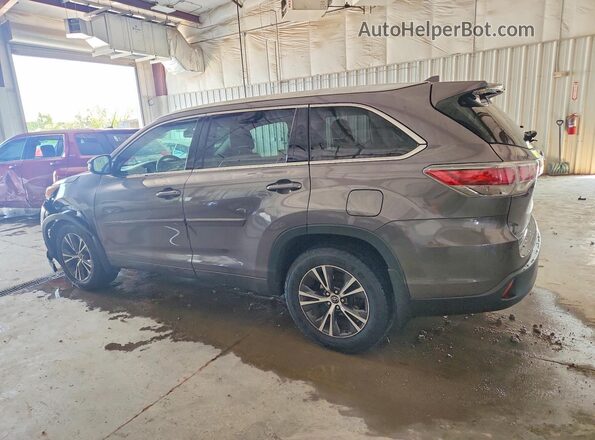5TDJKRFH2GS313655 2016 TOYOTA HIGHLANDER Gray Tył lewy