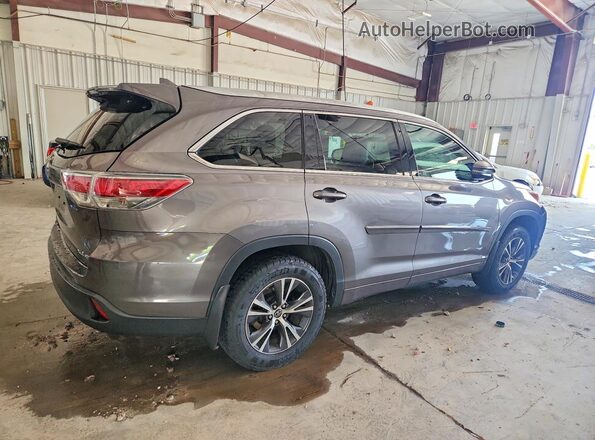5TDJKRFH2GS313655 2016 TOYOTA HIGHLANDER Gray Tył prawy