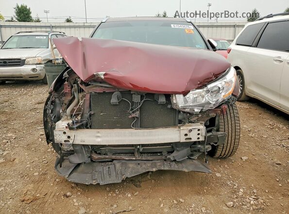 5TDJKRFH6GS351664 2016 TOYOTA HIGHLANDER Burgundy Դիմացի տեսք