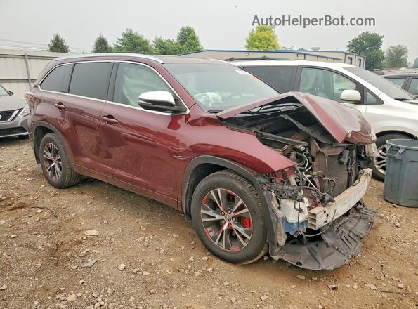 5TDJKRFH6GS351664 2016 TOYOTA HIGHLANDER Burgundy Առջևի աջ