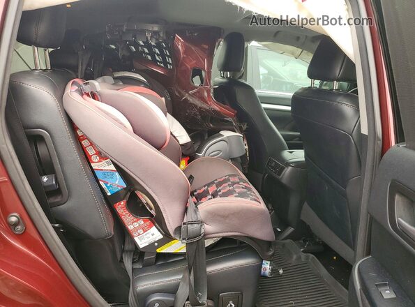 5TDJKRFH6GS351664 2016 TOYOTA HIGHLANDER Burgundy Հետևի նստատեղերի տեսք