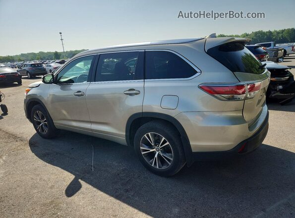 5TDJKRFH7GS506688 2016 TOYOTA HIGHLANDER Beige Հետևի ձախ