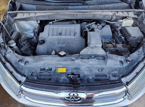 5TDJKRFH8GS255759 2016 TOYOTA HIGHLANDER Silver Vista del compartimento del motor