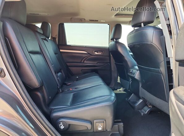 5TDJKRFH8GS267359 2016 TOYOTA HIGHLANDER Gray Vista interior trasera