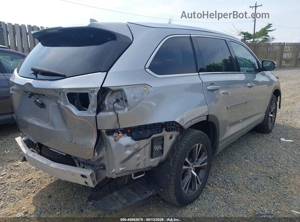 5TDJKRFH9GS332767 2016 TOYOTA HIGHLANDER Silver უკანა მარჯვენა