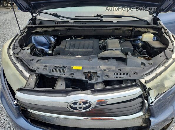5TDJKRFH9GS347236 2016 TOYOTA HIGHLANDER Blue Սալոնի հետևի տեսք