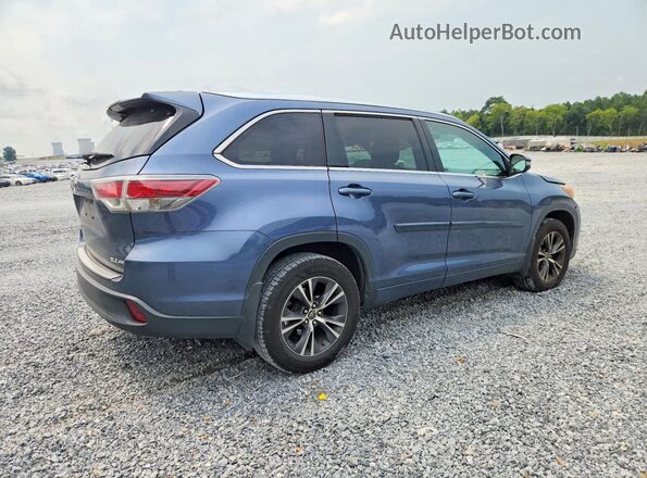 5TDJKRFH9GS347236 2016 TOYOTA HIGHLANDER Blue Հետևի աջ