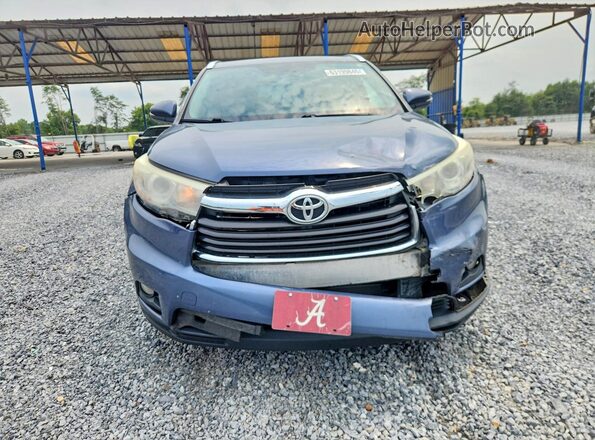 5TDJKRFH9GS347236 2016 TOYOTA HIGHLANDER Blue Դիմացի տեսք