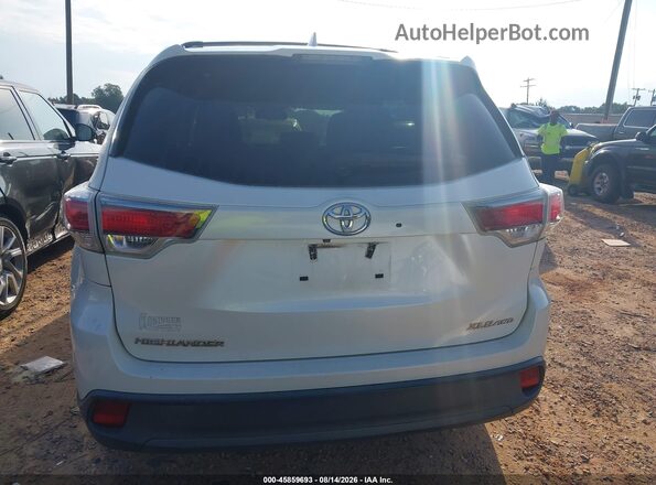 5TDJKRFHXGS256198 2016 TOYOTA HIGHLANDER White 