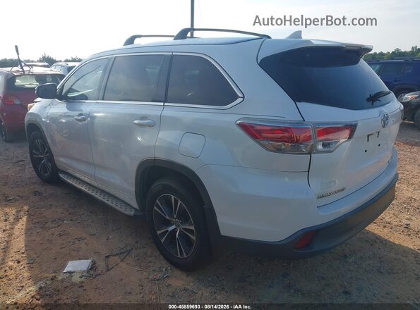 5TDJKRFHXGS256198 2016 TOYOTA HIGHLANDER White უკანა მარცხენა
