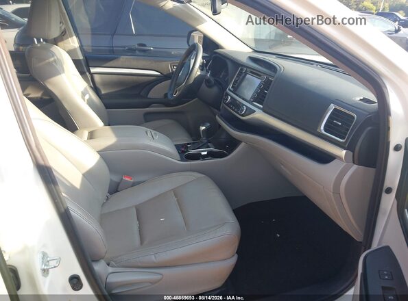 5TDJKRFHXGS256198 2016 TOYOTA HIGHLANDER White წინა სალონის ხედი
