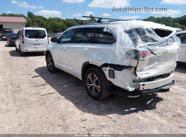 5TDJKRFHXGS286687 2016 TOYOTA HIGHLANDER White უკანა მარცხენა