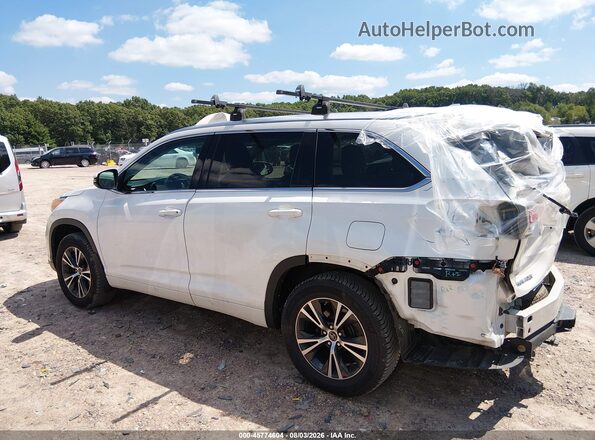 5TDJKRFHXGS286687 2016 TOYOTA HIGHLANDER White სალონის 360-გრადუსიანი ხედი