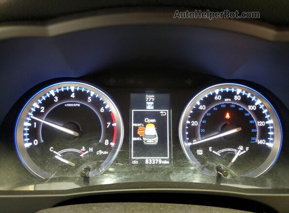 5TDJKRFHXGS504868 2016 TOYOTA HIGHLANDER Black Instrument cluster view