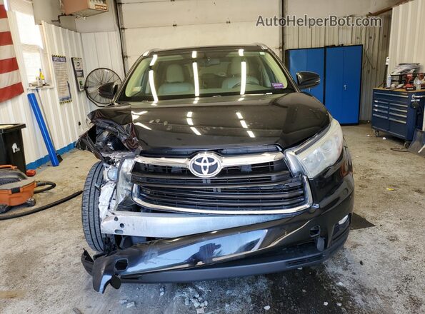 5TDJKRFHXGS504868 2016 TOYOTA HIGHLANDER Black Front view