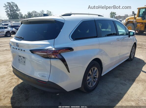 5TDJRKEC0SS236334 2025 TOYOTA SIENNA White Задня права чверть