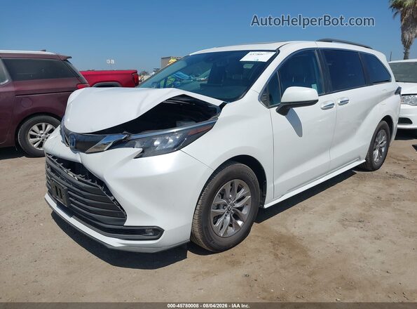 5TDJRKEC0SS236334 2025 TOYOTA SIENNA White Передня ліва чверть