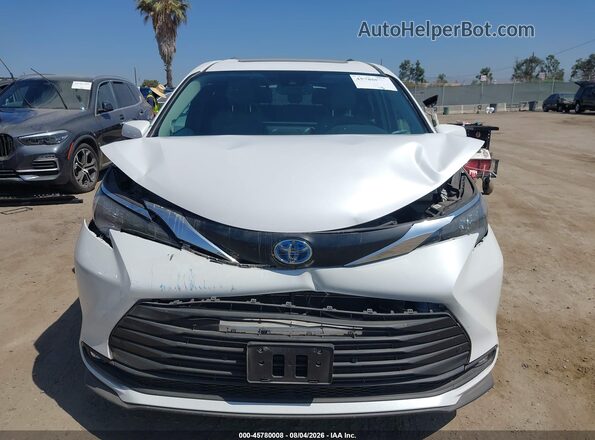 5TDJRKEC0SS236334 2025 TOYOTA SIENNA White Вид щитка приладів