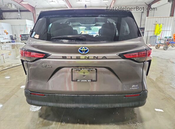 5TDJRKEC2MS047994 2021 TOYOTA SIENNA Gray Հետևի տեսք