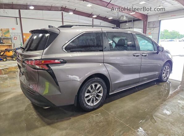 5TDJRKEC2MS047994 2021 TOYOTA SIENNA Gray Հետևի աջ