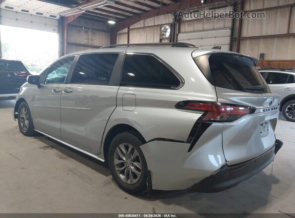 5TDJRKEC4MS063971 2021 TOYOTA SIENNA Серебряный Задняя левая четверть