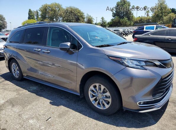5TDJRKEC4NS088855 2022 TOYOTA SIENNA Charcoal Przód prawy