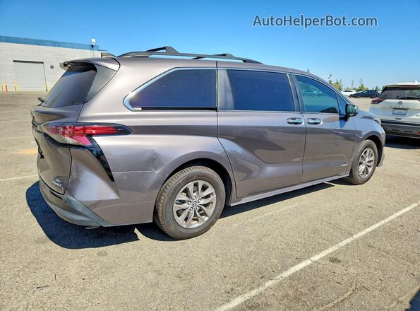 5TDJRKEC5MS003911 2021 TOYOTA SIENNA Gray Tył prawy