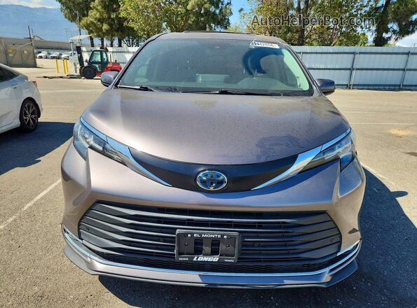 5TDJRKEC5MS003911 2021 TOYOTA SIENNA Gray Widok z przodu