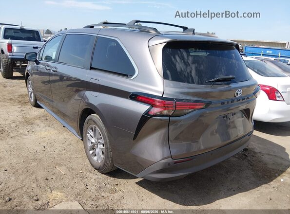 5TDJRKEC5NS101046 2022 TOYOTA SIENNA Gray უკანა მარცხენა