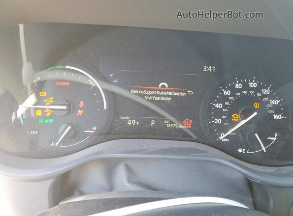 5TDJRKEC6SS248648 2025 TOYOTA SIENNA Silver Instrument cluster view