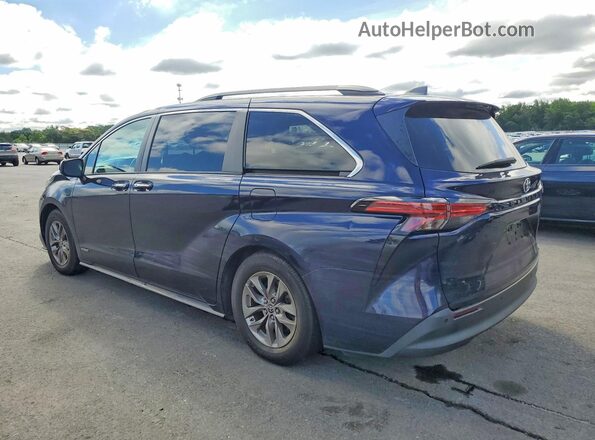 5TDJRKEC7MS016207 2021 TOYOTA SIENNA Blue Հետևի ձախ