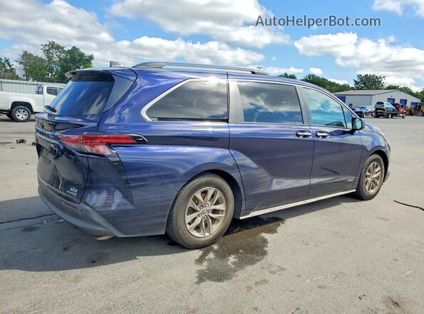 5TDJRKEC7MS016207 2021 TOYOTA SIENNA Blue Հետևի աջ